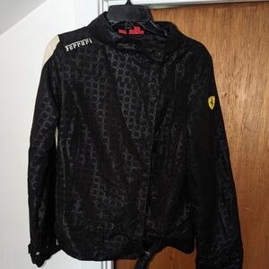 PUMA SCUDERIA FERRARI LIGHTWEIGHT BLACK WOMEN'S JACKET SIZE MEDIUM